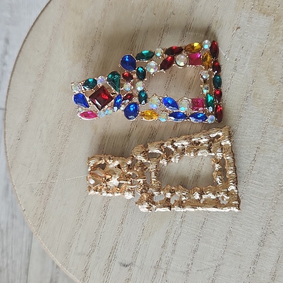 💎Chunky Gemstones 💎 Clip On Earrings - Picture 2 of 3